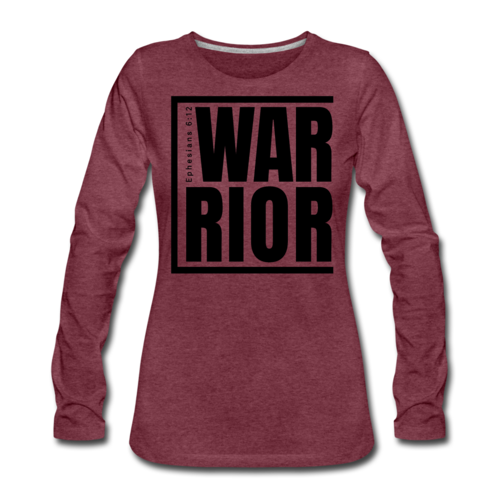 Warrior / Wom. Premium LSBlk - heather burgundy