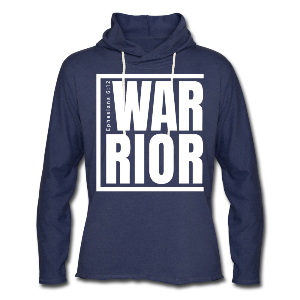 Warrior / Unisex Rough-Cut Lightweight Hoodie W - heather navy
