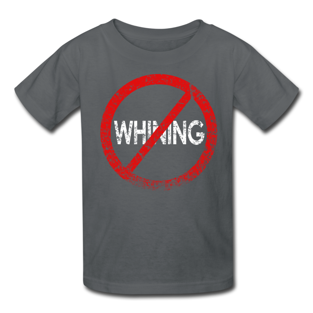 No Whining / Kids' T-Shirt RWD - charcoal