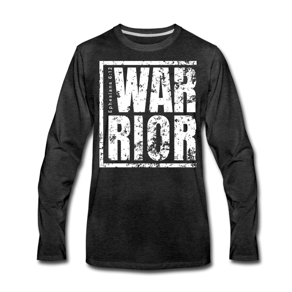 Warrior / Men Premium LSW Distressed - charcoal gray