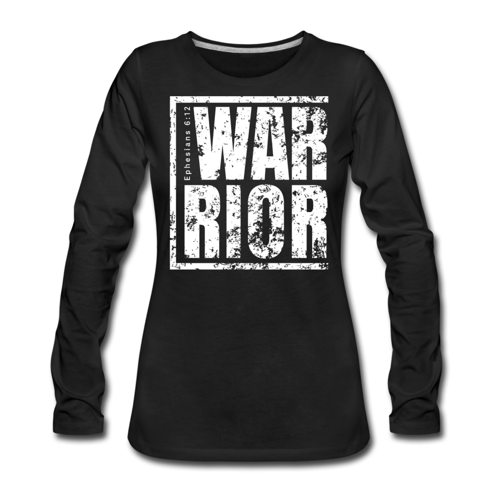 Warrior / Wom. Premium LSW Distressed - black