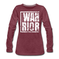 Warrior / Wom. Premium LSW Distressed - heather burgundy