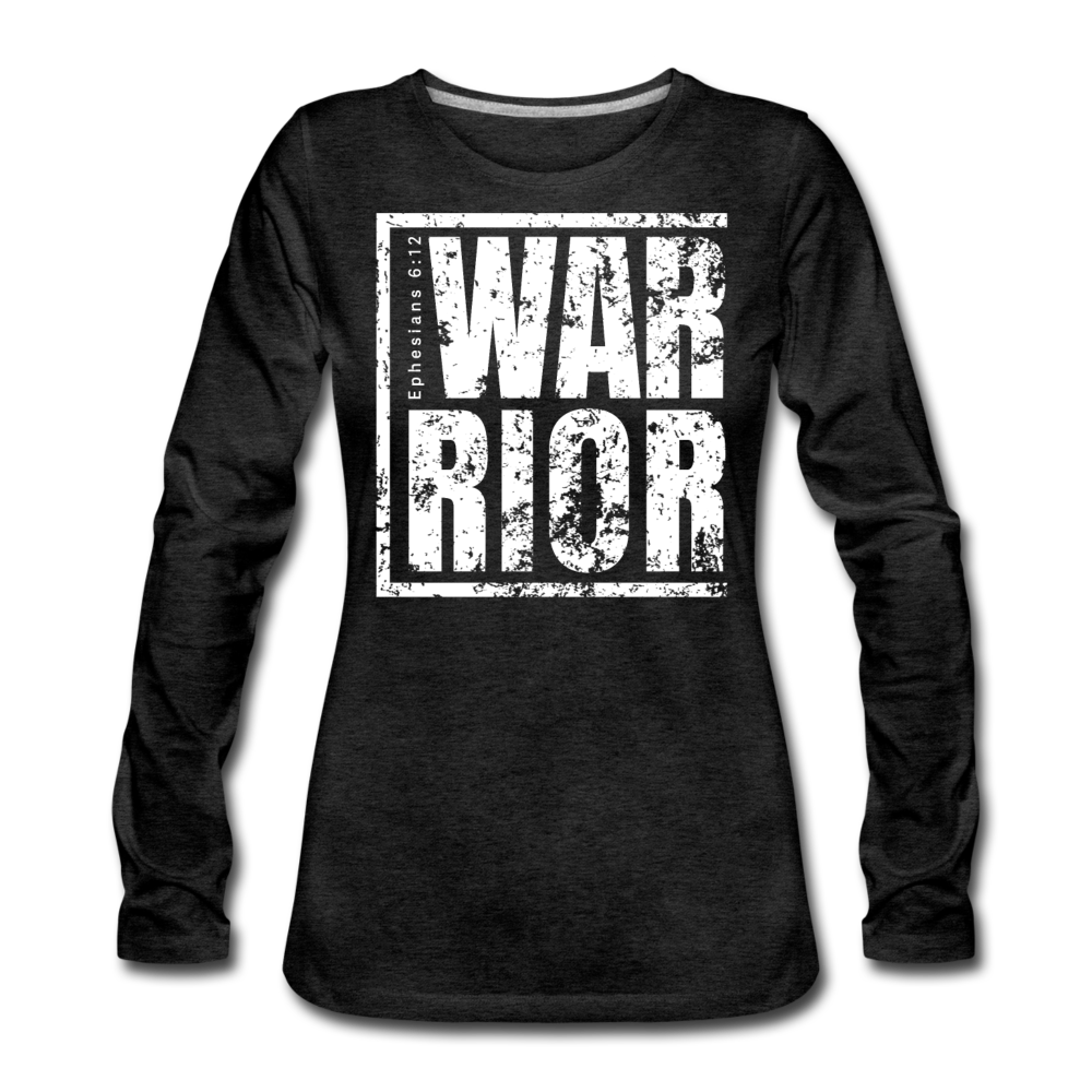 Warrior / Wom. Premium LSW Distressed - charcoal gray