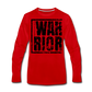 Warrior / Men Premium LSBlk Distressed - red