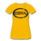 Essential / Wom. Perfectly Basic / unCommenTees Distressed Black - sun yellow