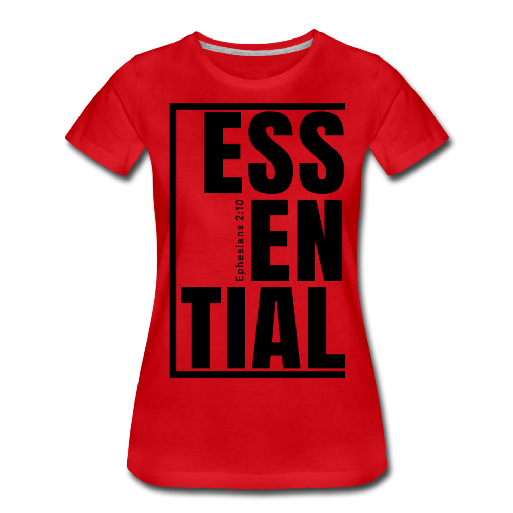 Essential / Wom. Perfectly Basic / iamHIS Black - red
