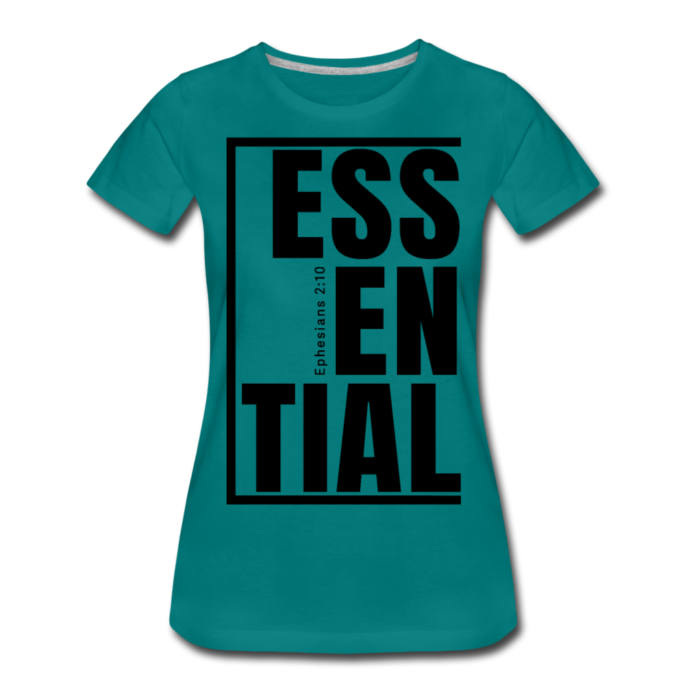Essential / Wom. Perfectly Basic / iamHIS Black - teal