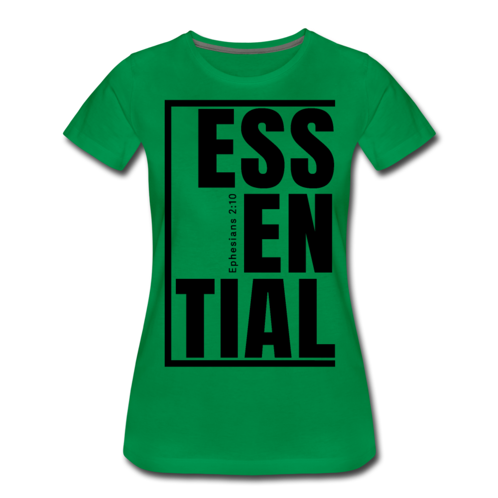 Essential / Wom. Perfectly Basic / iamHIS Black - kelly green