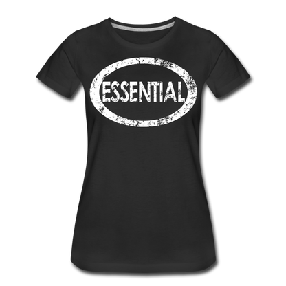 Essential / Wom. Perfectly Basic Uncommon Distressed White - black