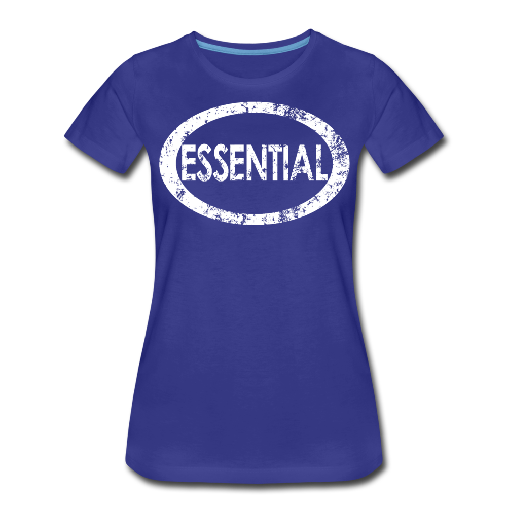 Essential / Wom. Perfectly Basic Uncommon Distressed White - royal blue