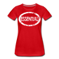 Essential / Wom. Perfectly Basic Uncommon Distressed White - red