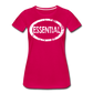 Essential / Wom. Perfectly Basic Uncommon Distressed White - dark pink