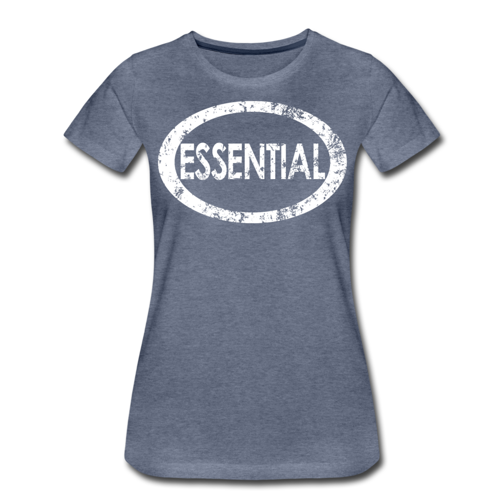 Essential / Wom. Perfectly Basic Uncommon Distressed White - heather blue
