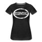 Essential / Wom. Perfectly Basic Uncommon Distressed White - charcoal gray