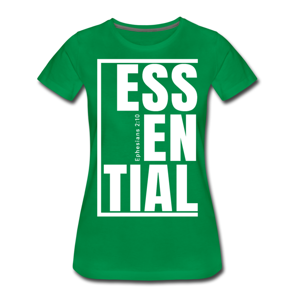 Essential / Wom. Perfectly Basic / iamHIS White - kelly green