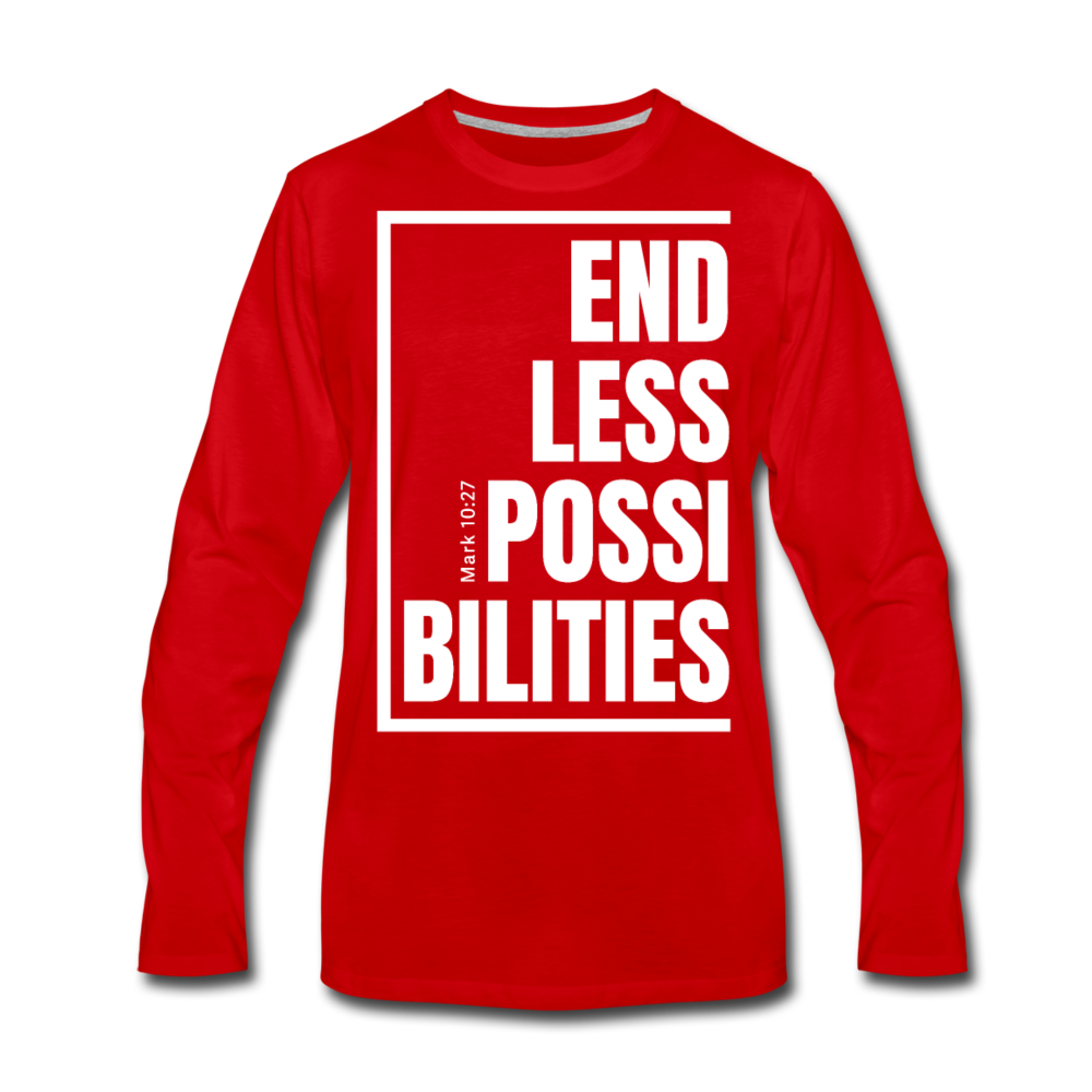 Endless Possibilities / Men Premium LSW - red
