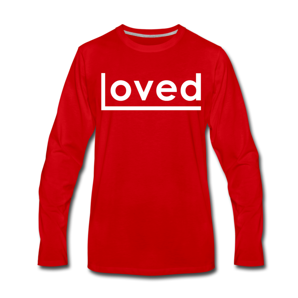 Loved - Men Premium LSW - red