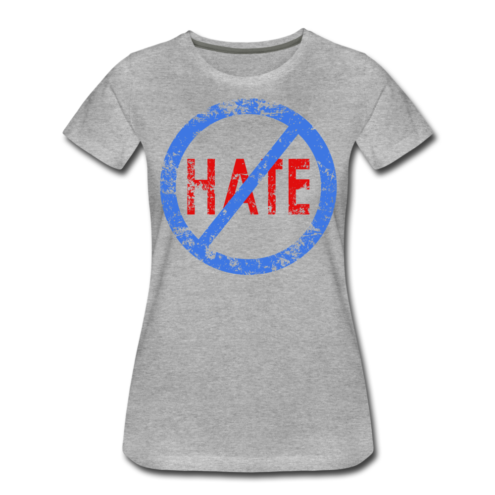 No Hate / Wom. Perfectly Basic BluRd Distressed - heather gray
