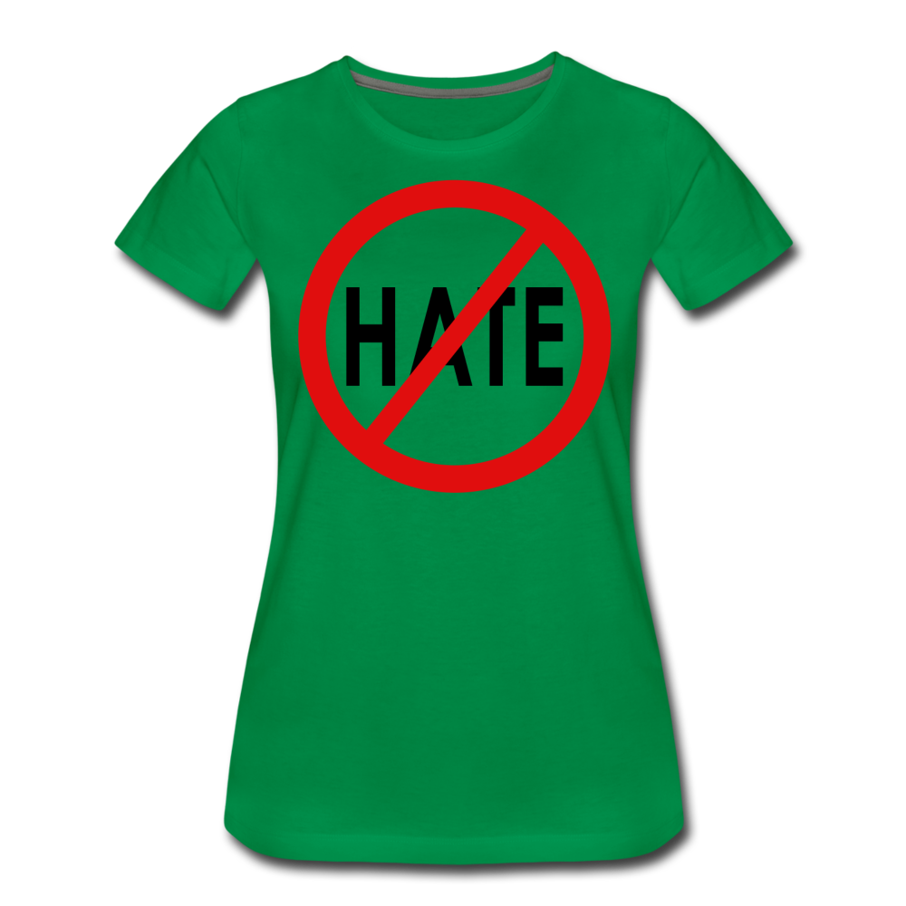 No Hate / Wom. Perfectly Basic RBlkC - kelly green