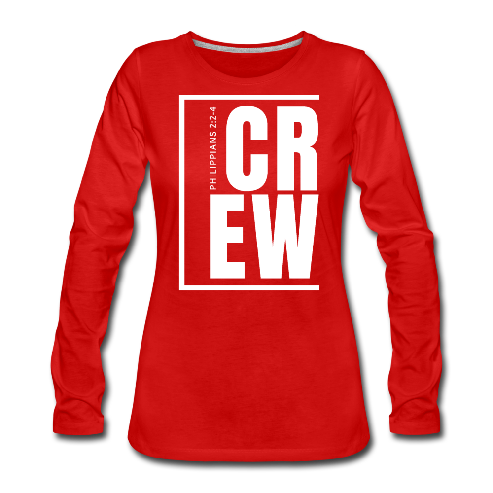 Crew / Wom. Premium LSW - red