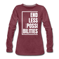 Endless Possibilities / Wom. Premium LSW - heather burgundy