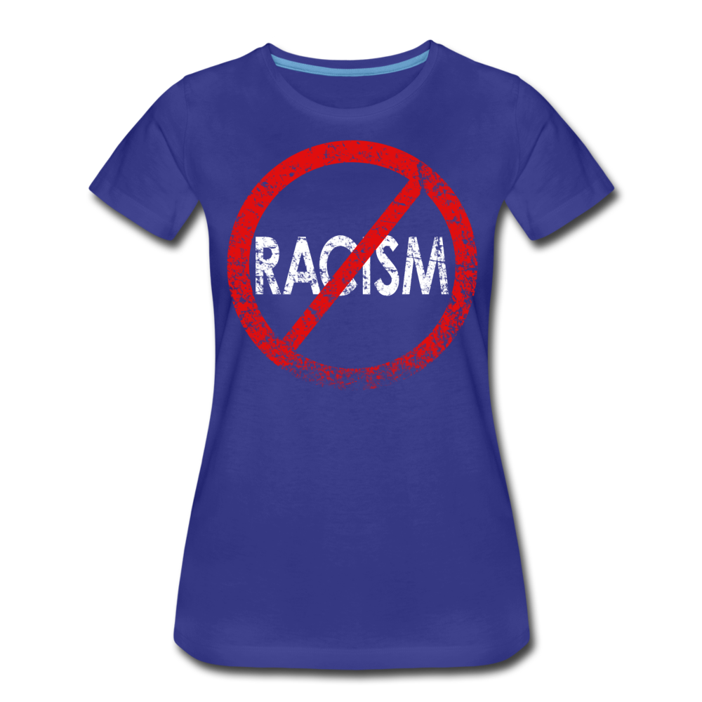 No Racism / Wom. Perfectly Basic RW Distressed - royal blue