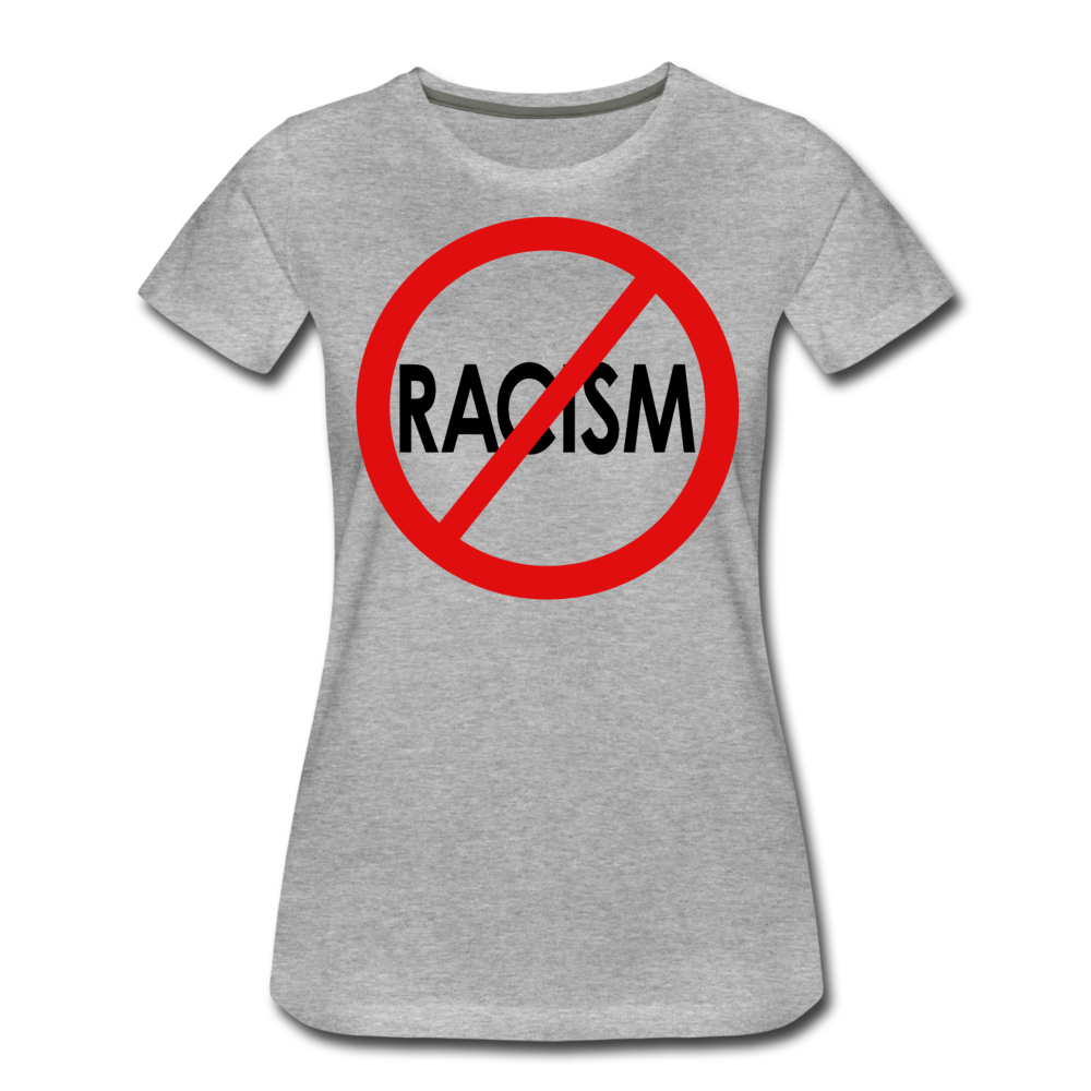 No Racism / Wom. Perfectly Basic RBlkC - heather gray