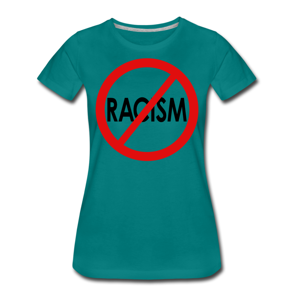 No Racism / Wom. Perfectly Basic RBlkC - teal
