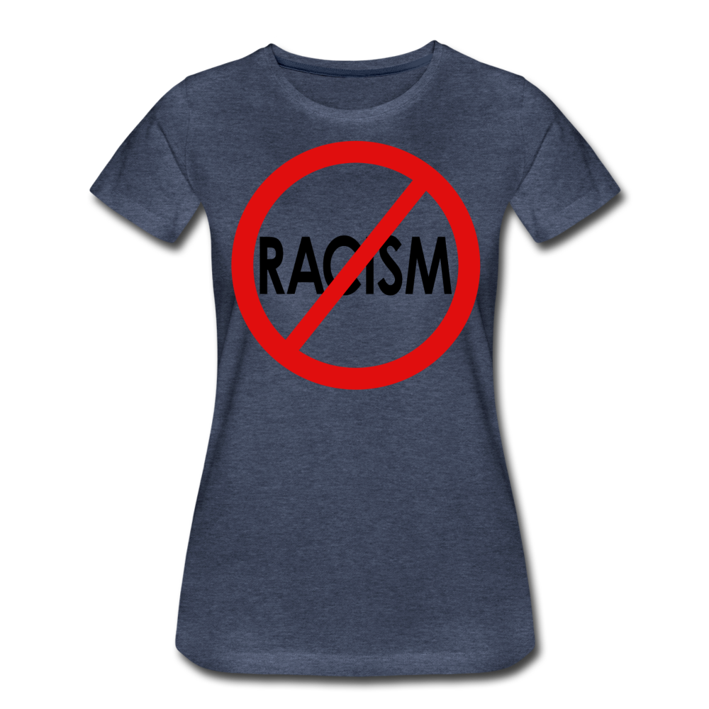No Racism / Wom. Perfectly Basic RBlkC - heather blue