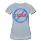No Racism / Wom. Perfectly Basic BluRd Distressed - heather ice blue