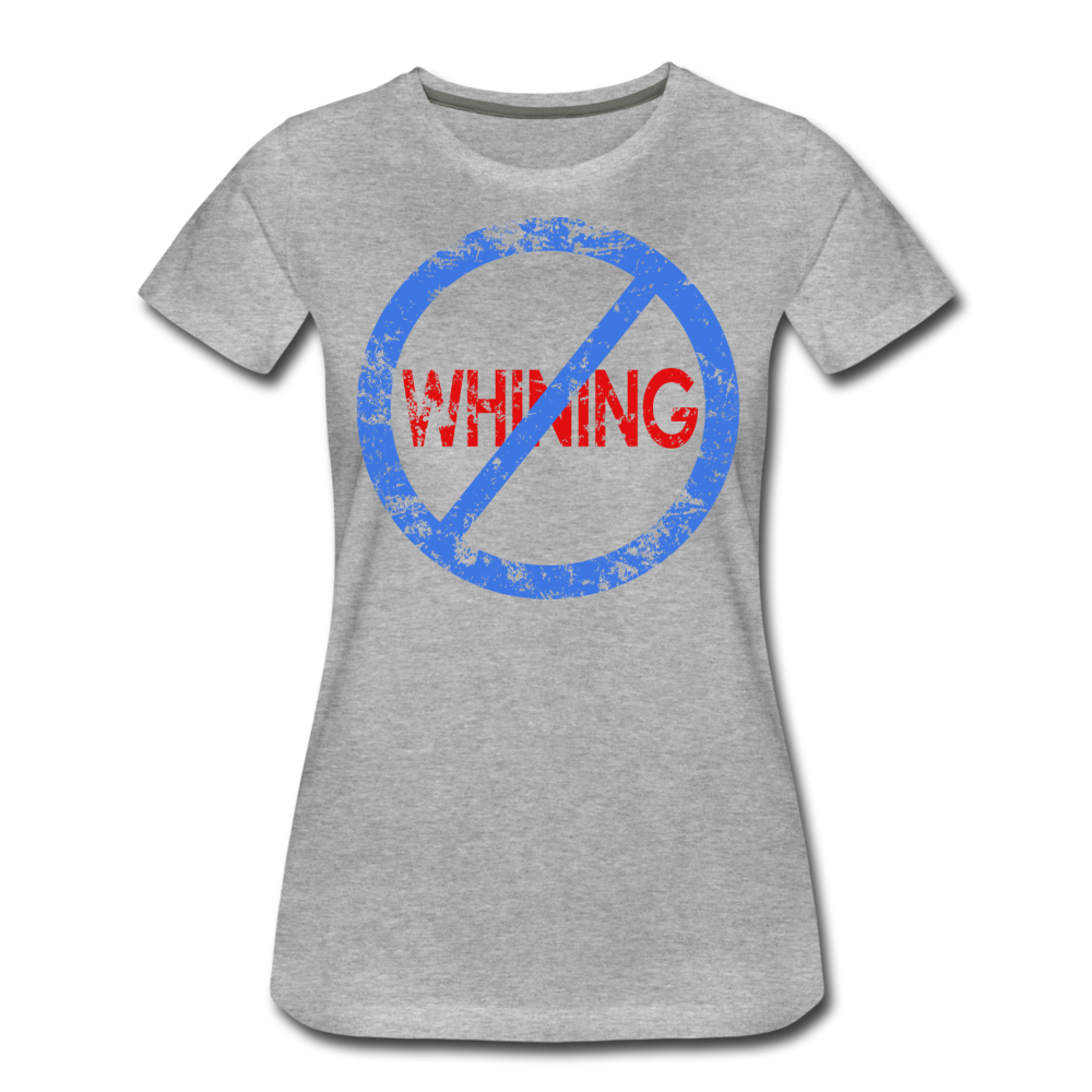 No Whining / Wom. Perfectly Basic BluRd Distressed - heather gray