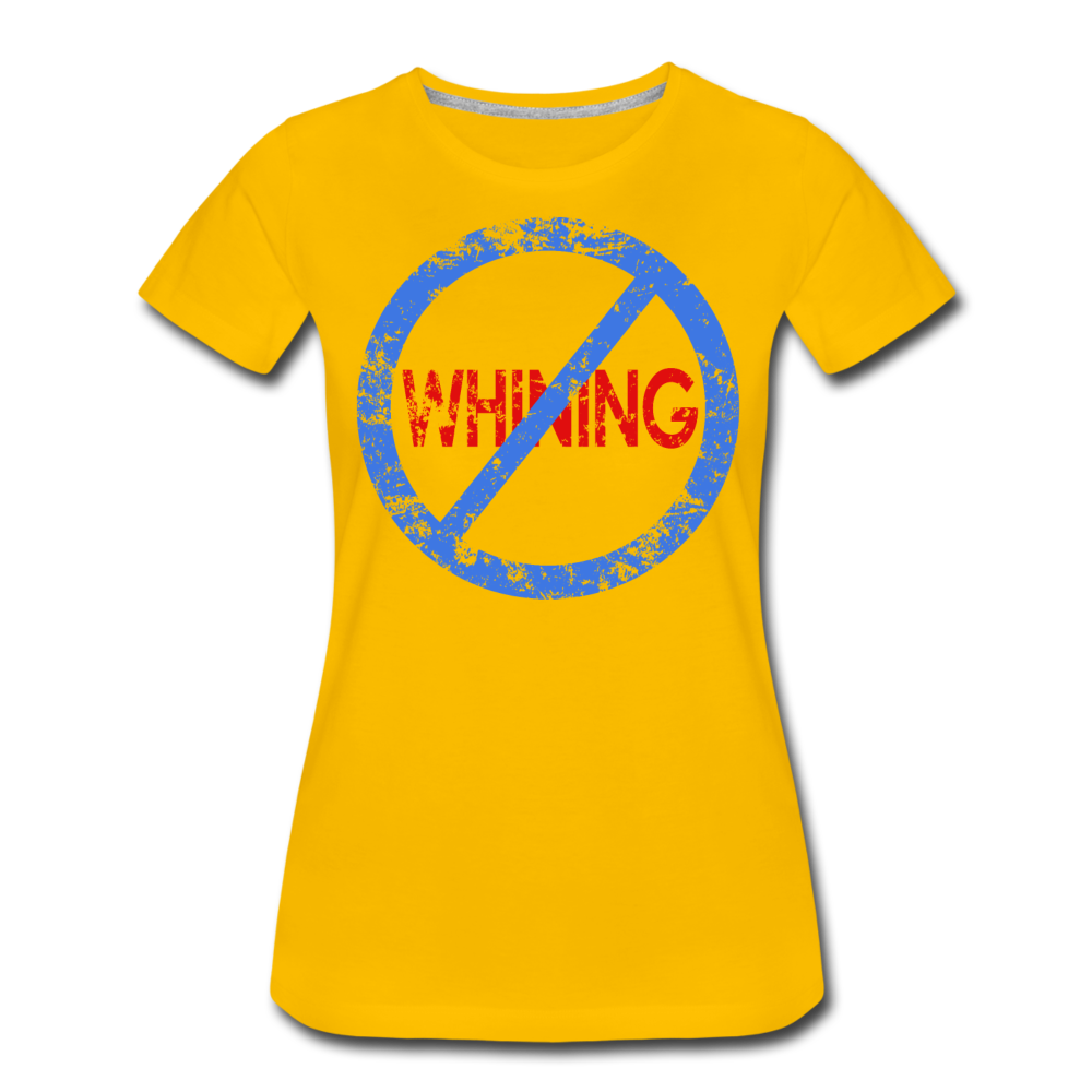 No Whining / Wom. Perfectly Basic BluRd Distressed - sun yellow