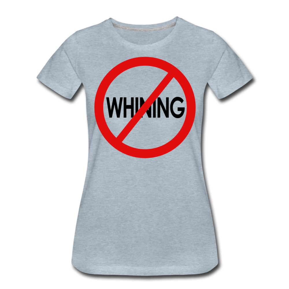 No Whining / Wom. Perfectly Basic RBlkC - heather ice blue