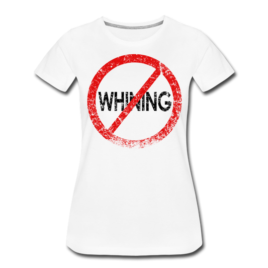 No Whining / Wom. Perfectly Basic RBlk Distressed - white