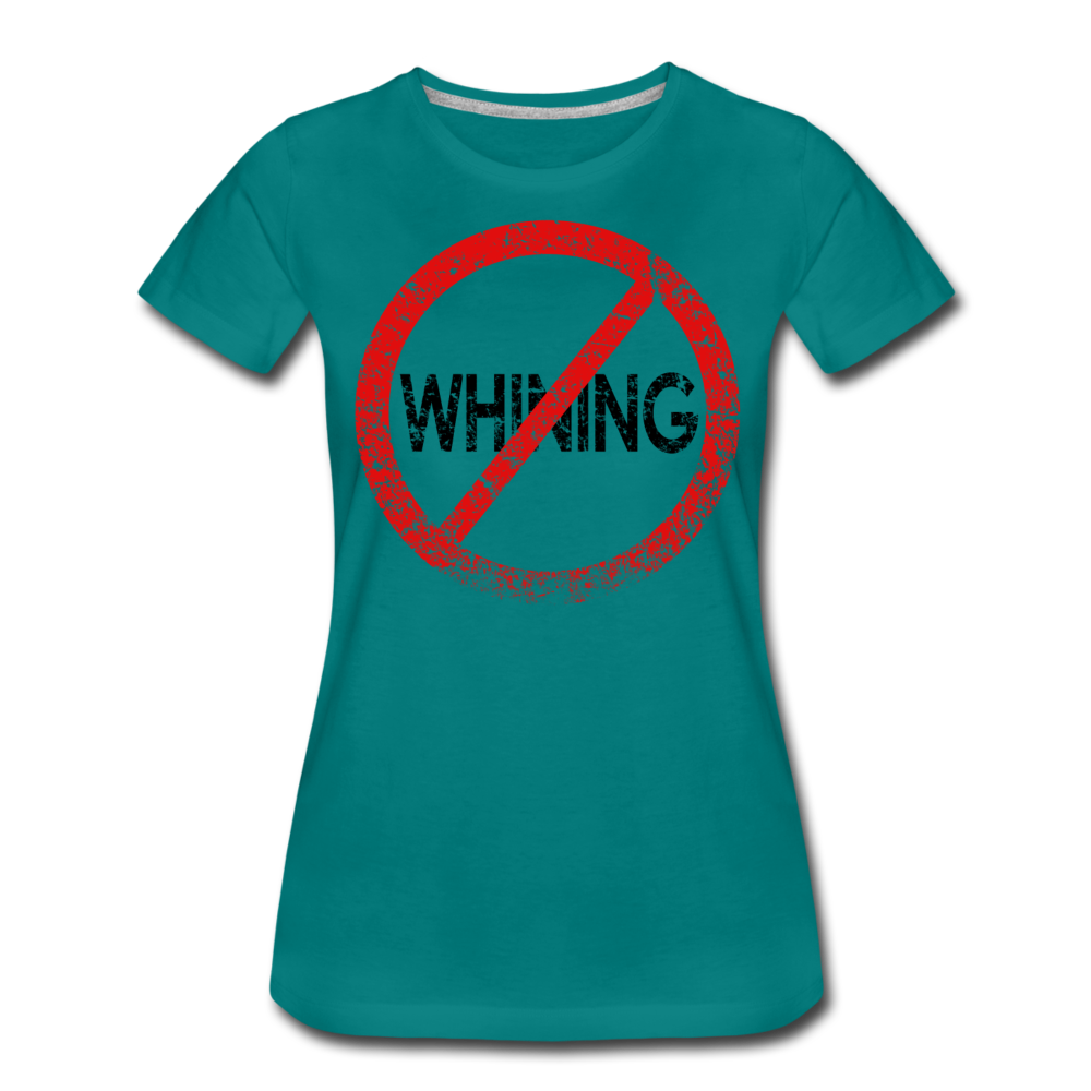 No Whining / Wom. Perfectly Basic RBlk Distressed - teal