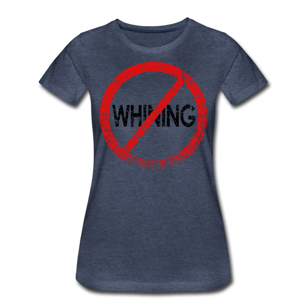 No Whining / Wom. Perfectly Basic RBlk Distressed - heather blue