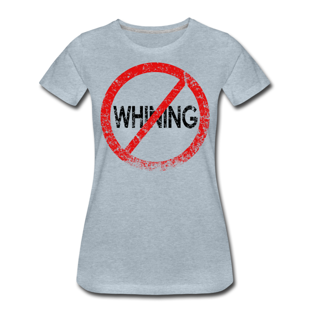 No Whining / Wom. Perfectly Basic RBlk Distressed - heather ice blue