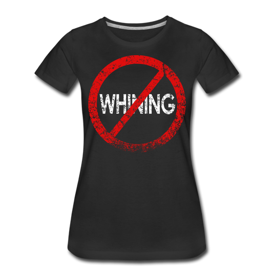 No Whining / Wom. Perfectly Basic RW Distressed - black