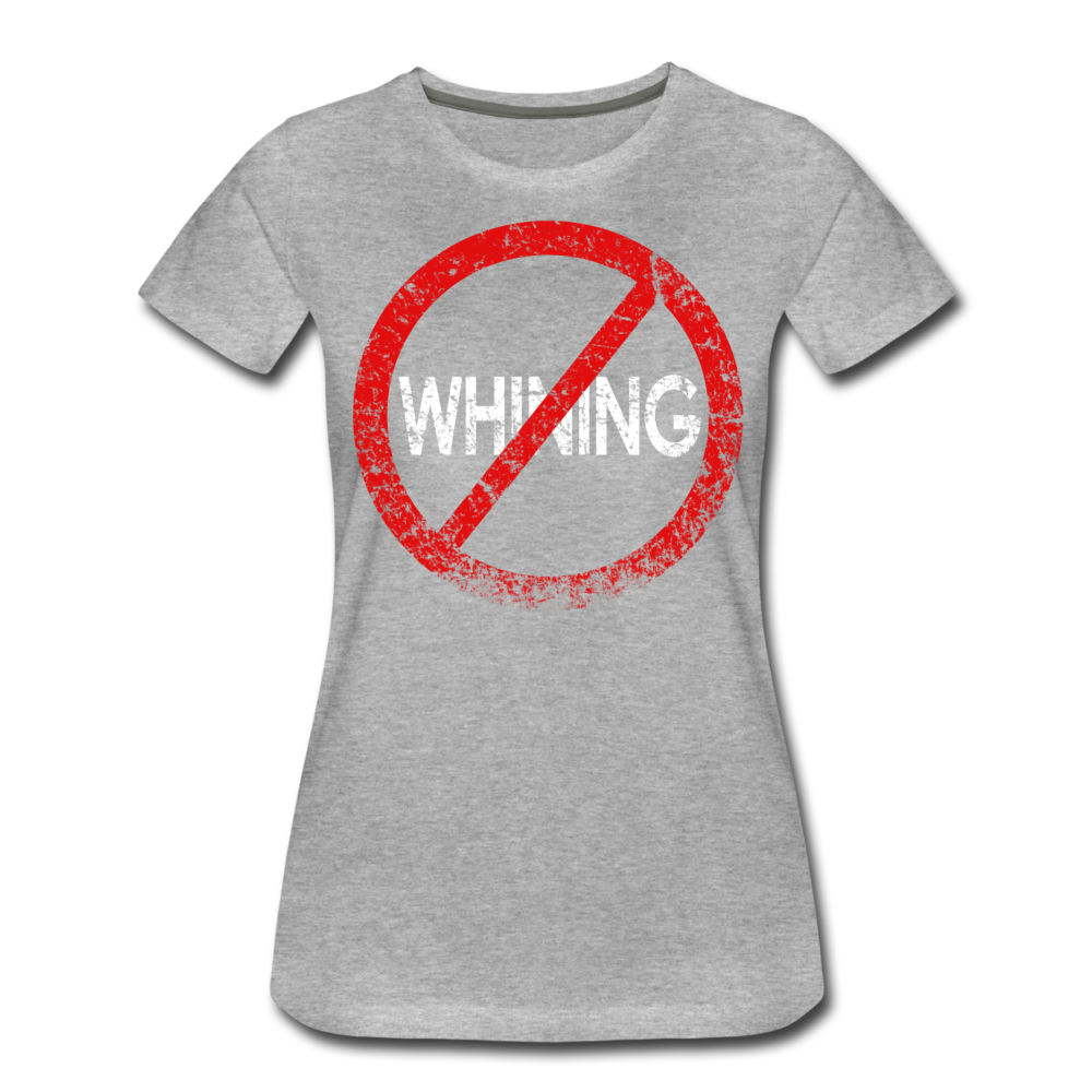 No Whining / Wom. Perfectly Basic RW Distressed - heather gray