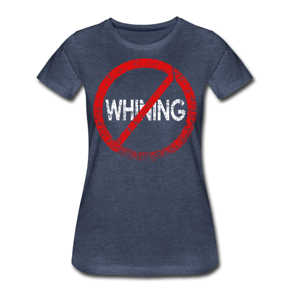 No Whining / Wom. Perfectly Basic RW Distressed - heather blue