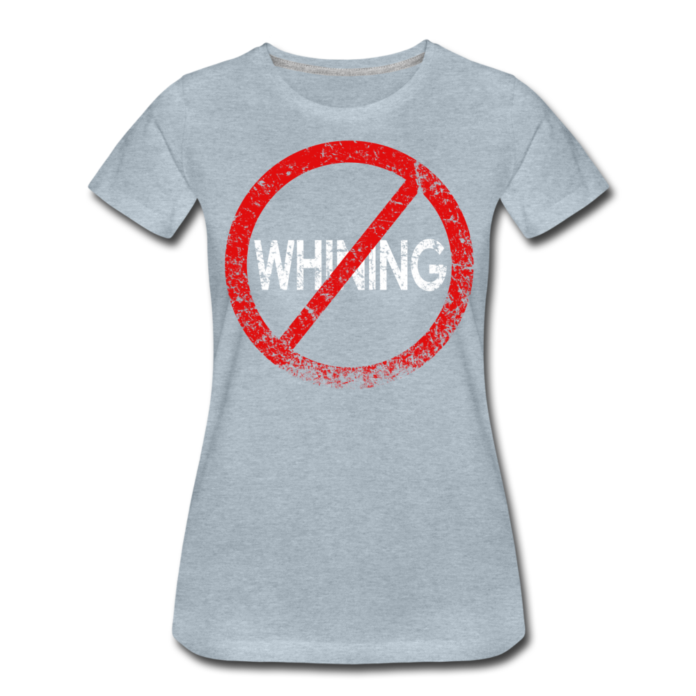 No Whining / Wom. Perfectly Basic RW Distressed - heather ice blue