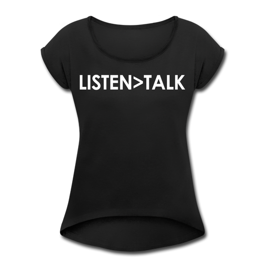 Listen More, Talk Less / Wom. Tennis Tail W - black