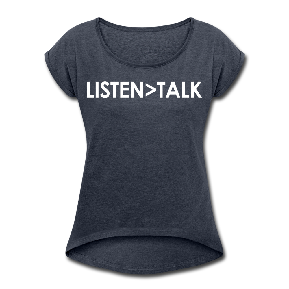Listen More, Talk Less / Wom. Tennis Tail W - navy heather