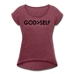 God Over Self / Wom. Tennis Tail Blk - heather burgundy