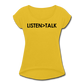 Listen More, Talk Less / Wom. Tennis Tail Blk - mustard yellow