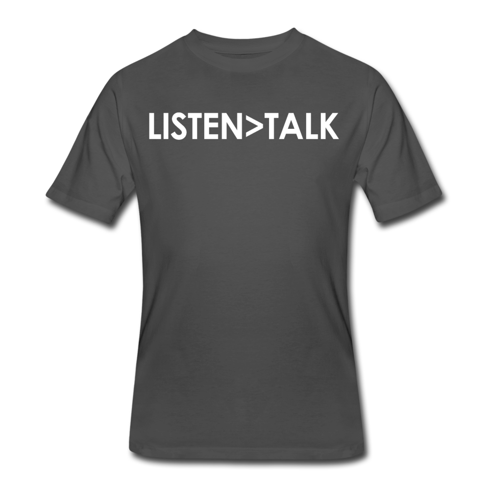 Listen More, Talk Less / Men Dri-Power W - charcoal