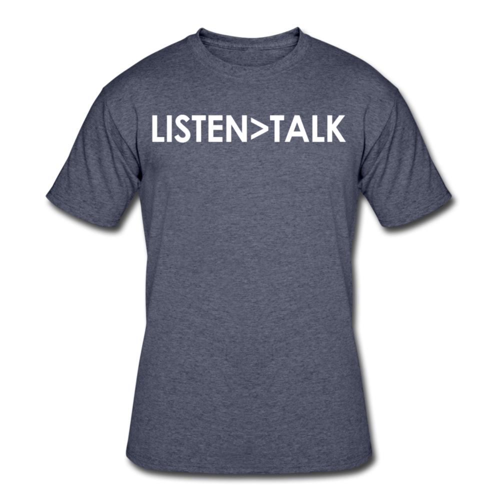 Listen More, Talk Less / Men Dri-Power W - navy heather