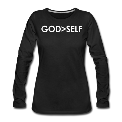 God Over Self / Wom. Premium LSW - black
