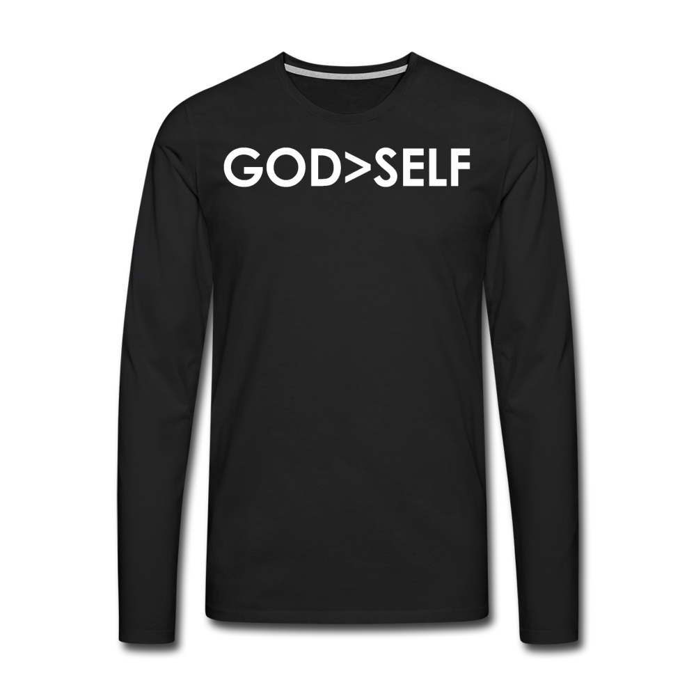 God Over Self / Men Premium LSW - black