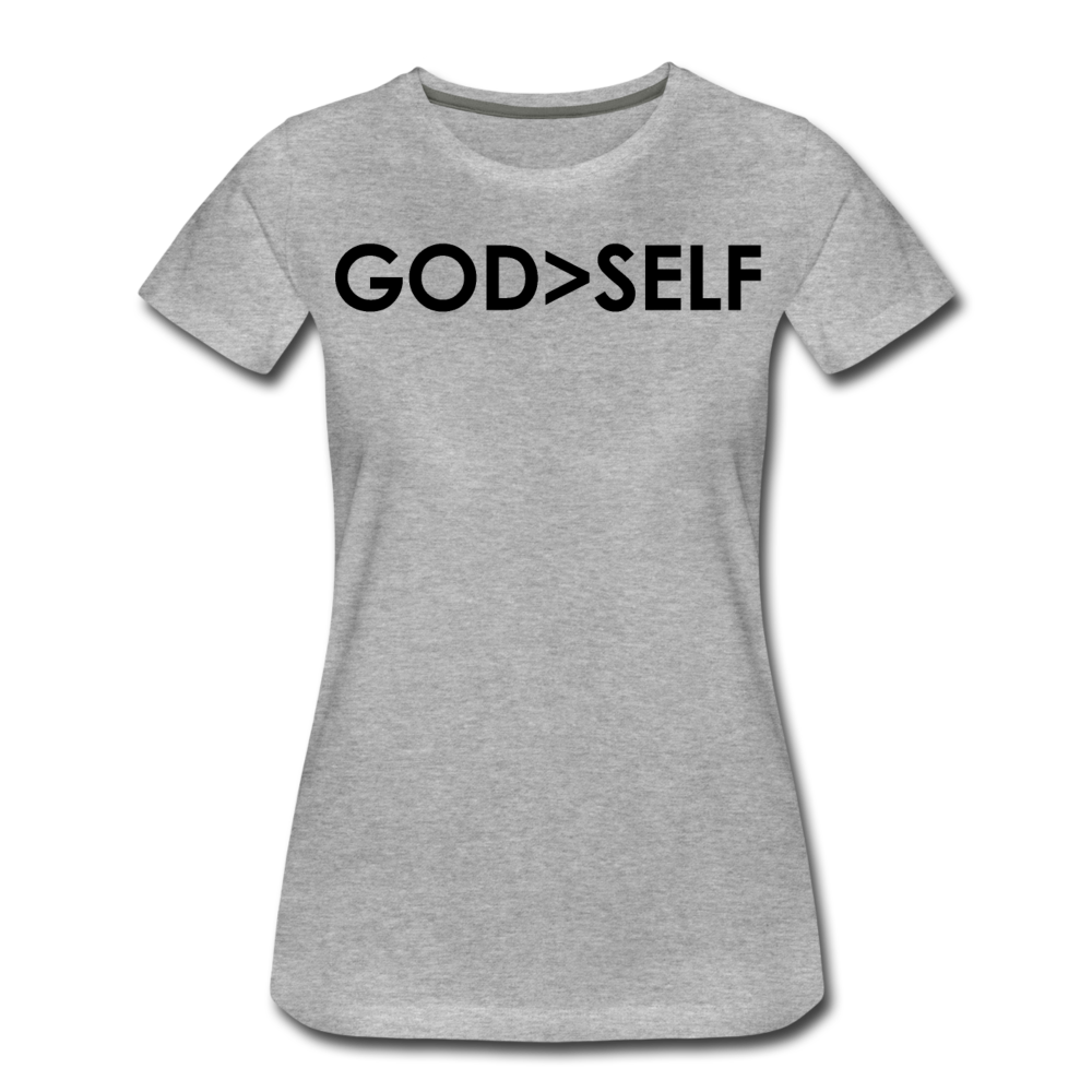 God Over Self / Wom. Perfectly Basic Blk - heather gray